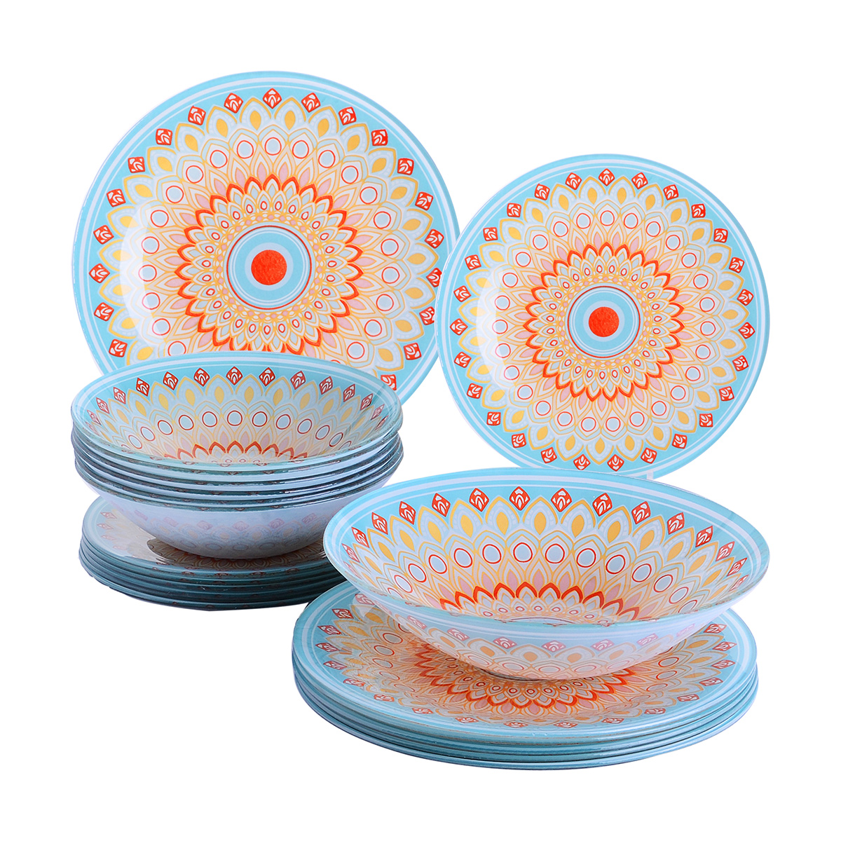 Набор стеклянной посуды в марокканском стиле (19 предметов) фото