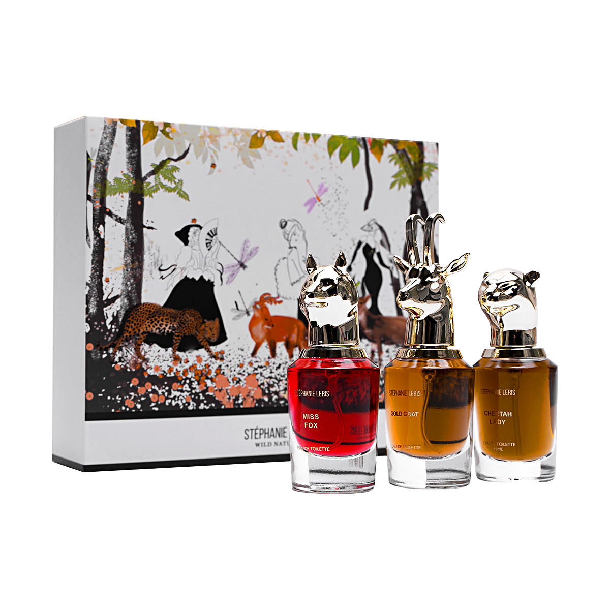 stephanie leris bright touch набор женского парфюма 4 в 1 4 шт по 25 мл Д_Набор парфюмов STEPHANIE LERIS wild nature 3 в 1 (по 25 мл)