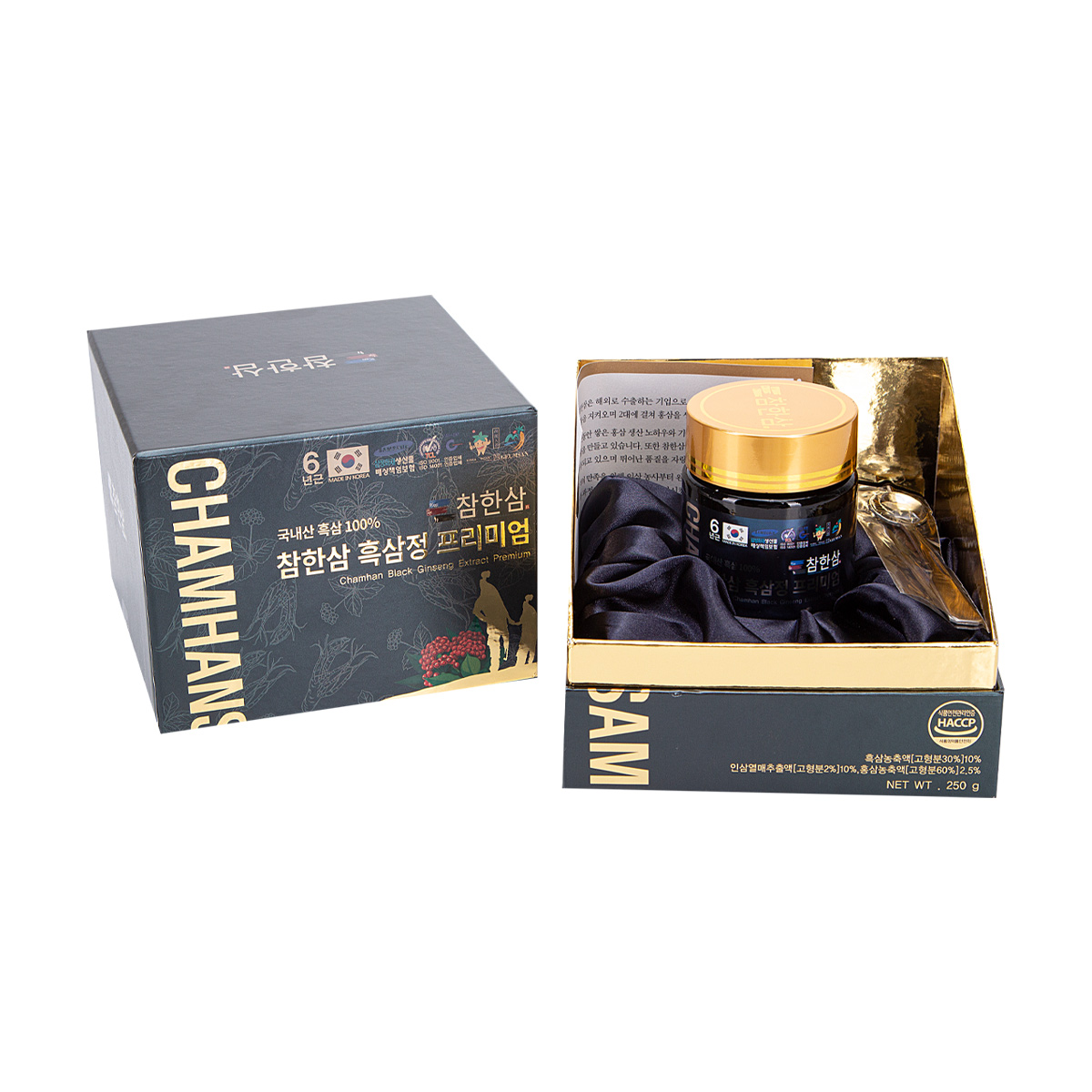 Chamhansam Black Ginseng Extract Premium, густой экстракт черного женьшеня (250 мл)