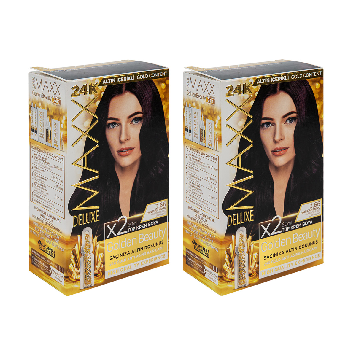 Краска для волос Maxx Deluxe Golden Beauty (2 шт.), Уход за волосами, Средства для окрашивания волос