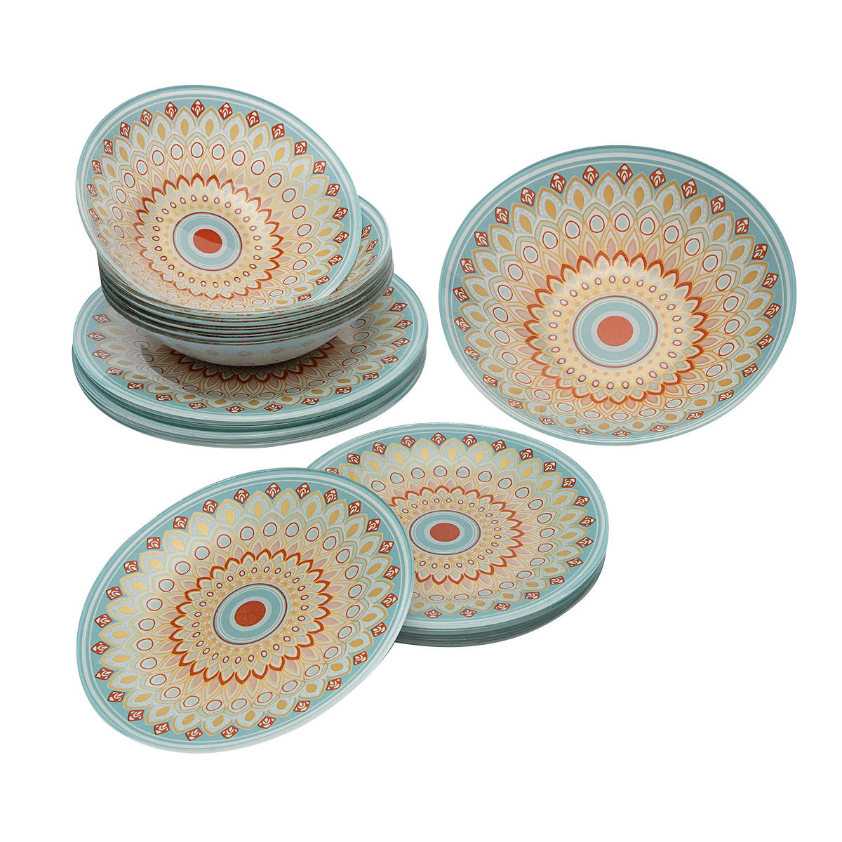 Набор стеклянной посуды «Восточные узоры» (19 предметов) набор полотенец текс дизайн восточные узоры